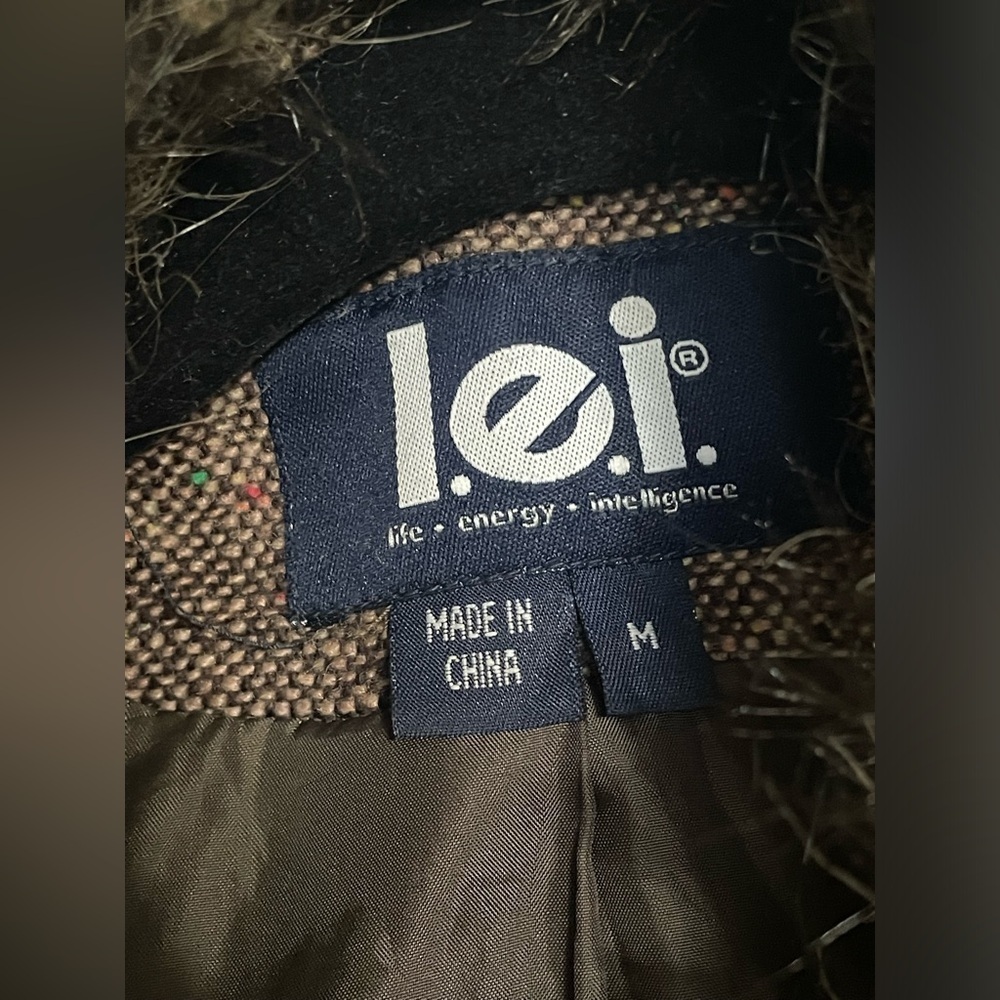 l.e.i jacket/coats for women’s color brown,size: M - Picture 8 of 11